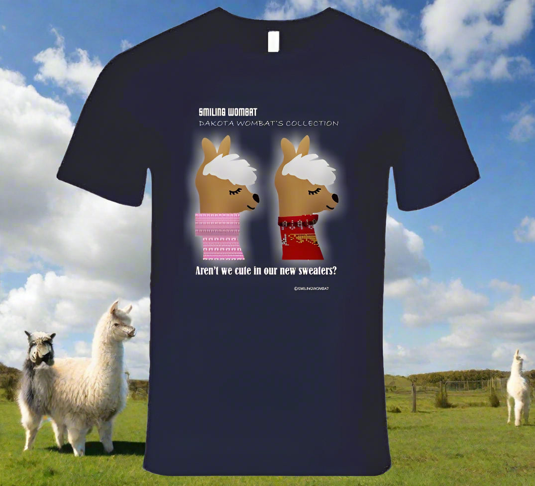 Llamas-Twin Llamas Chuck and Lenny - T-Shirt - Shopify