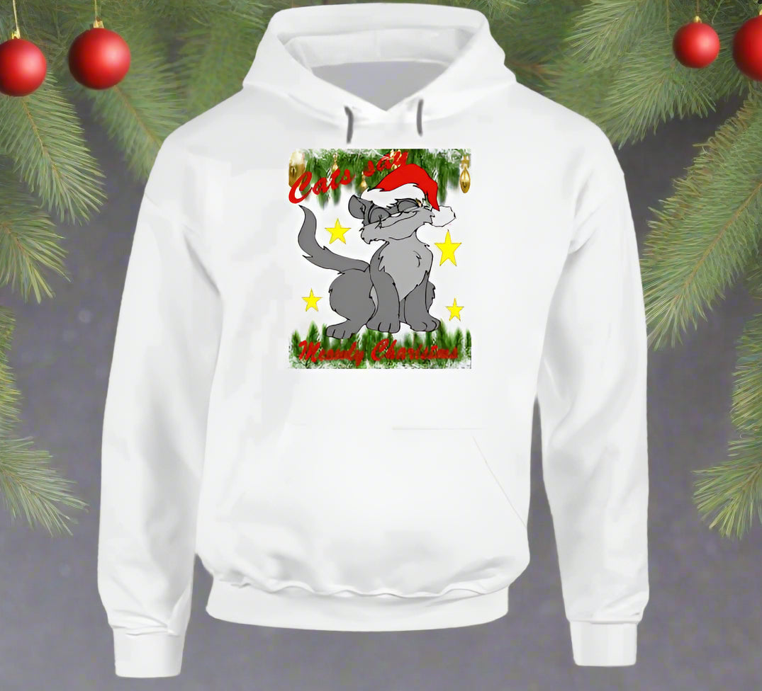 Meowly Christmas T-Shirt and Sweatshirt Collection - Smiling Wombat