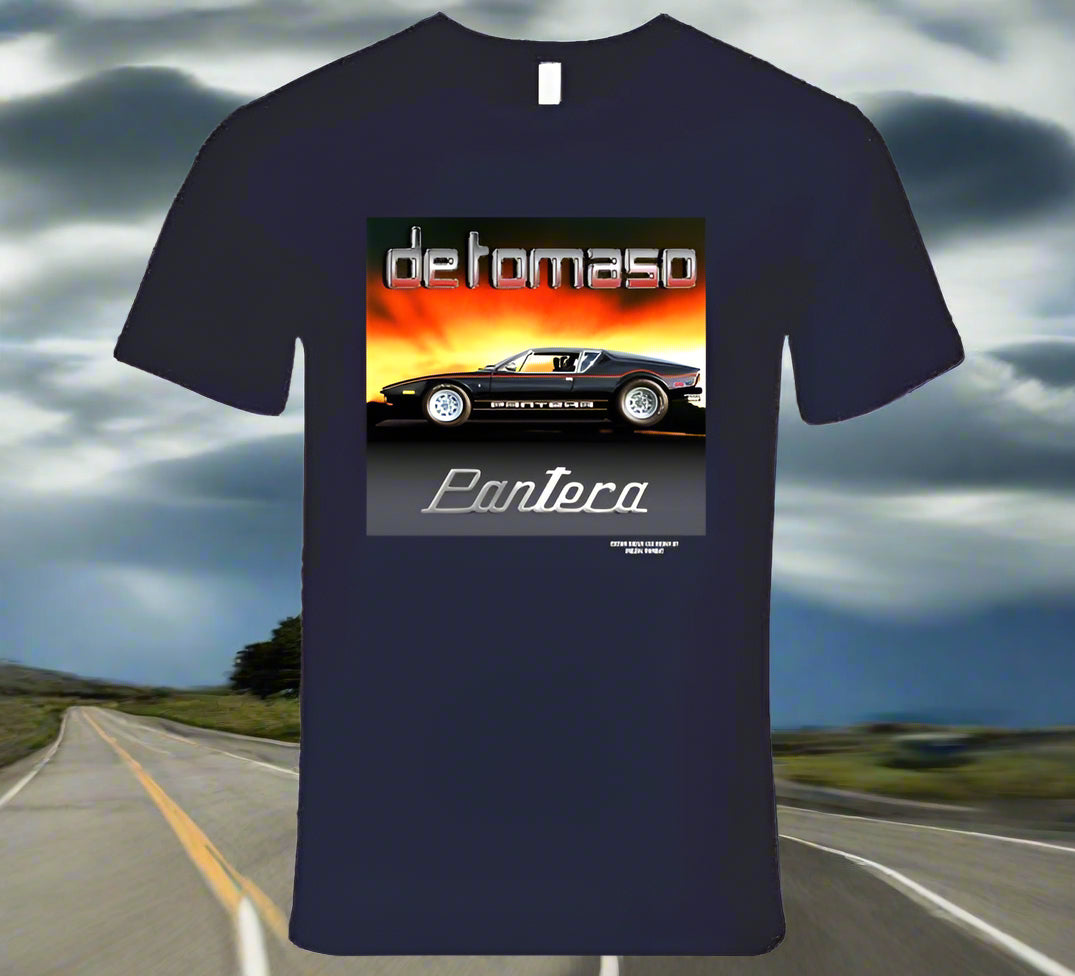 De Tomaso Pantera -Colorful T-Shirt Collection by Smiling Wombat - Smiling Wombat