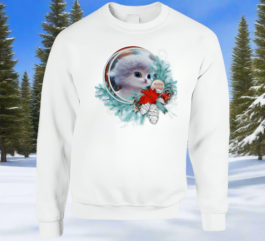 Happy Holiday Cat T-Shirt and Sweatshirt Collection - Shopify
