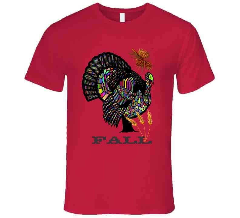 Colorful Turkey - Smiling Wombat "Fall" T-Shirt - Smiling Wombat