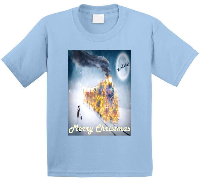 The Christmas Train - T-Shirt - Smiling Wombat