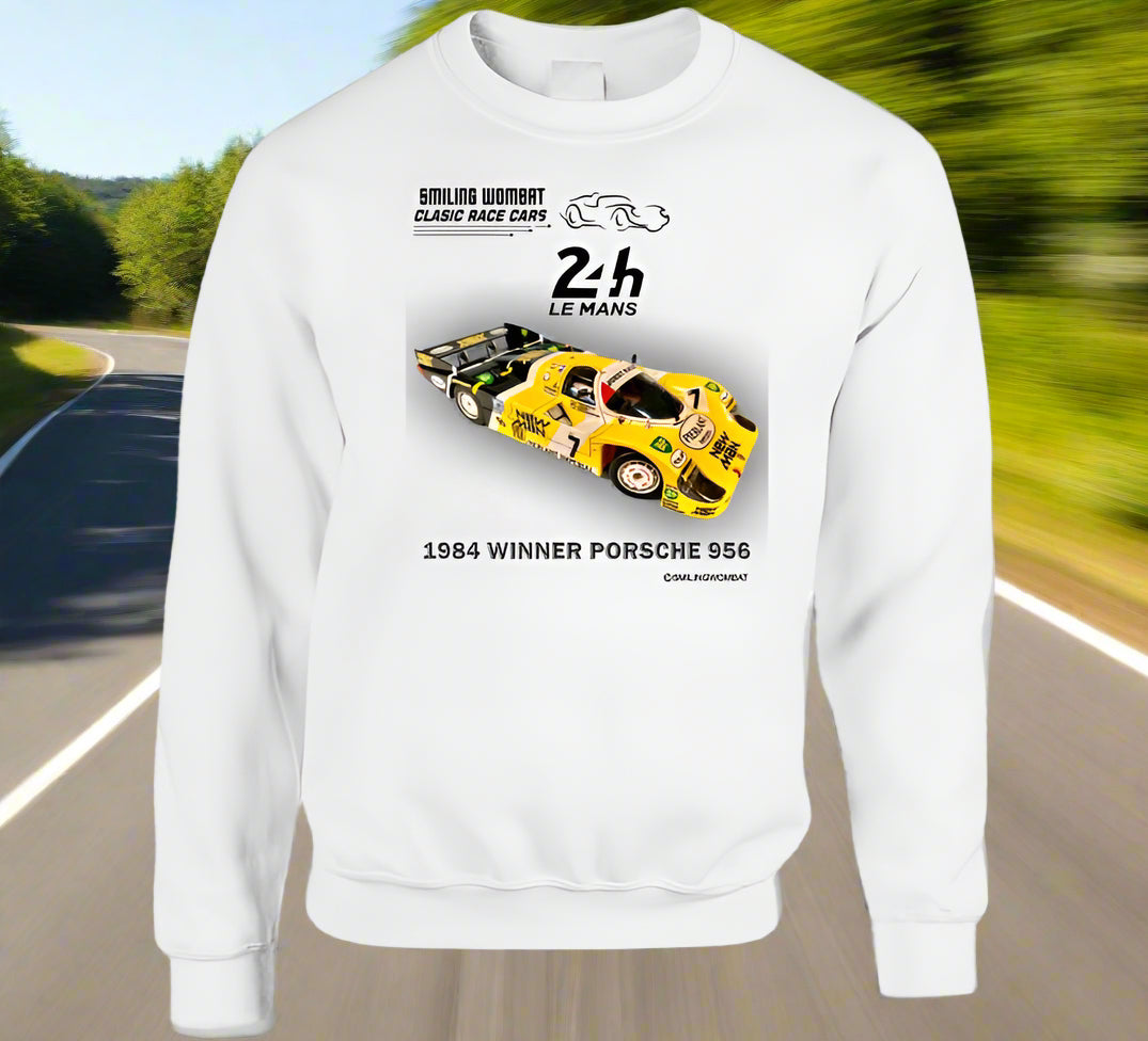 NewMan Porsche 956-1984-T-Shirt and Sweatshirt - Smiling Wombat