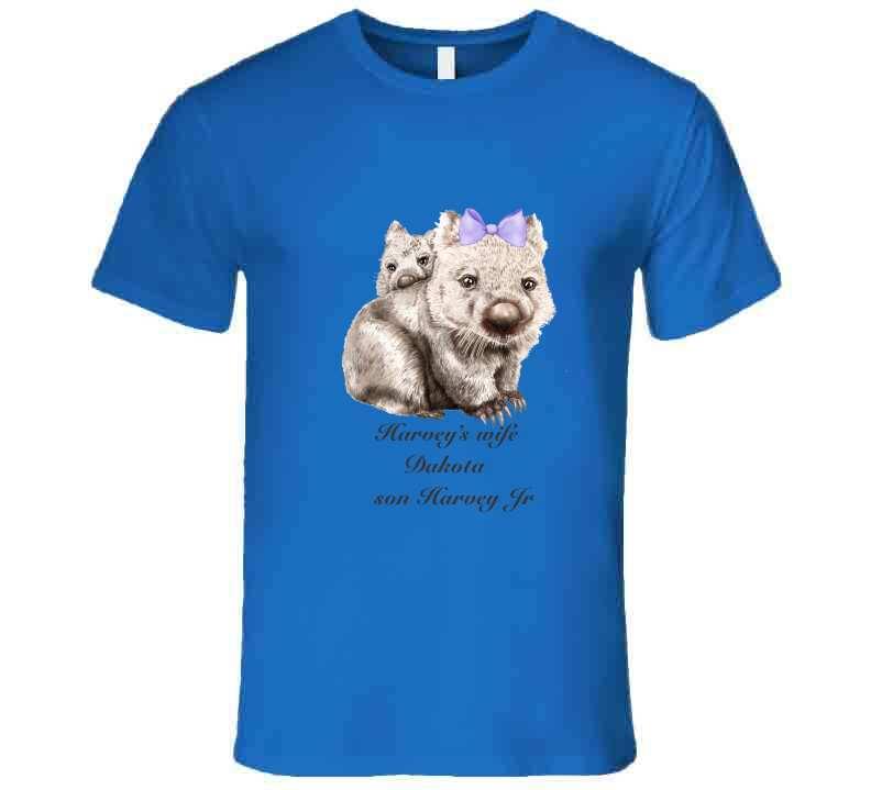 Mom and Son - T Shirt - Smiling Wombat