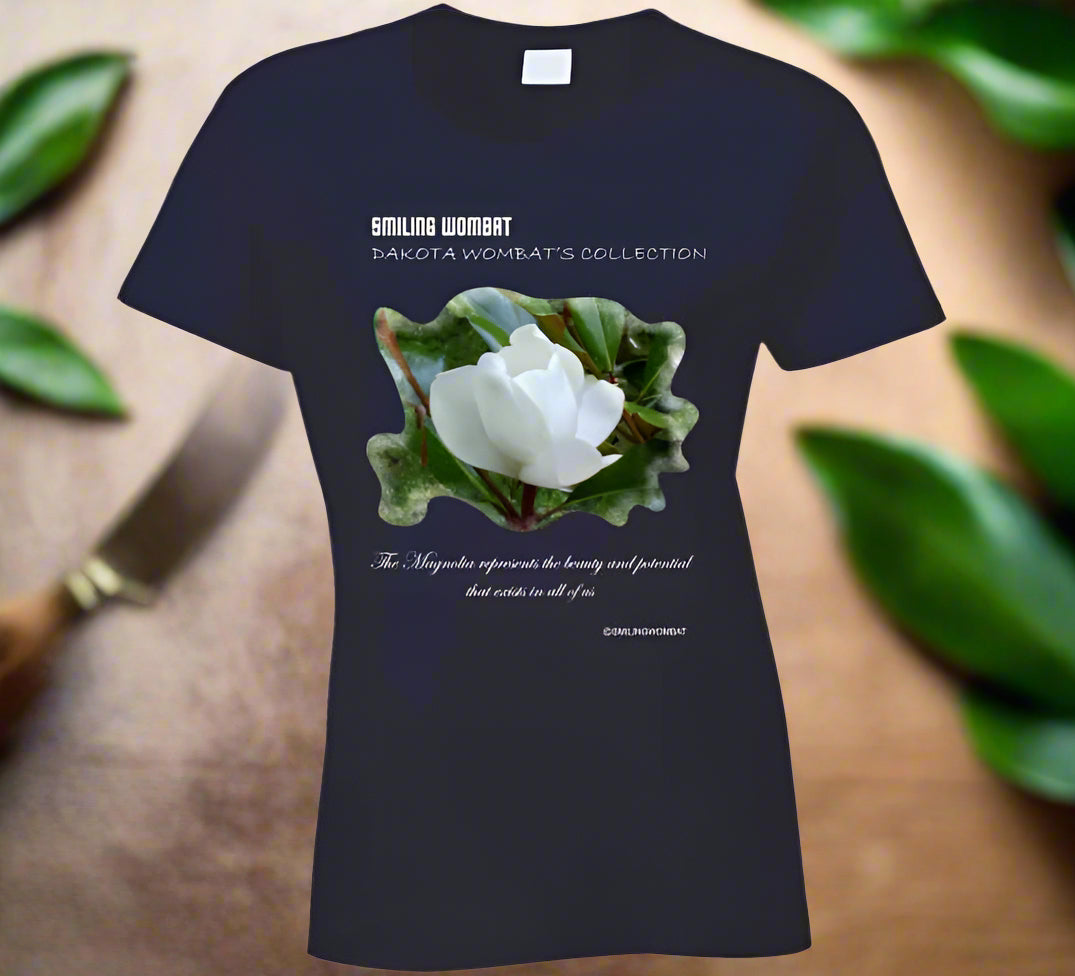 Magnolia Blossom Ladies T Shirt - Shopify