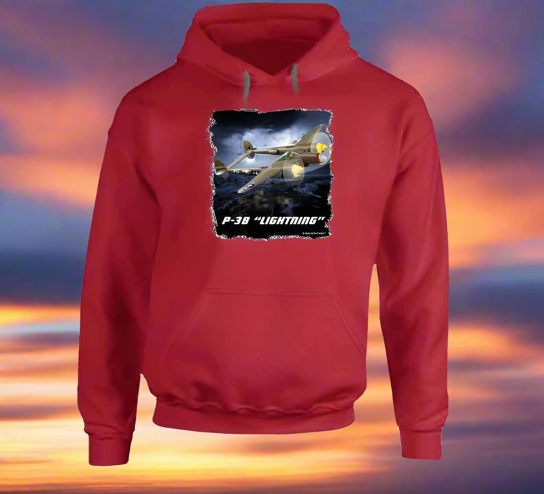 P38 Lightning Famous WW2 Fighter - Shirt Collection - Smiling Wombat