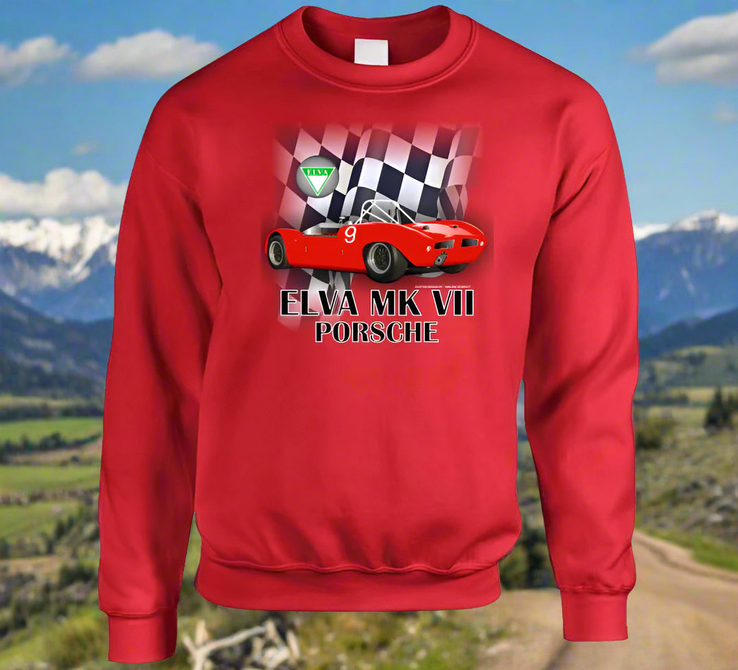 Elva Mk 7/Porsche T-Shirt and Sweatshirt Collection - Smiling Wombat