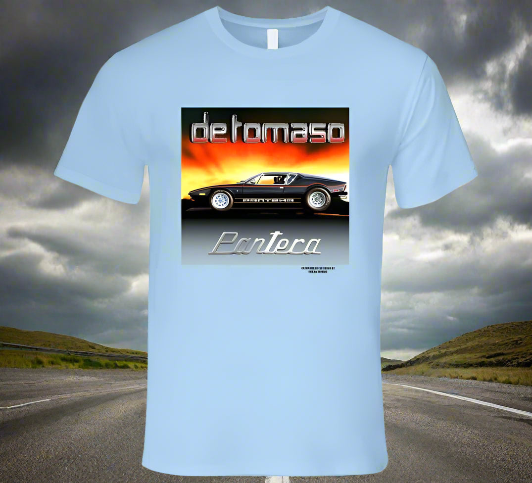 De Tomaso Pantera -Colorful T-Shirt Collection by Smiling Wombat - Shopify