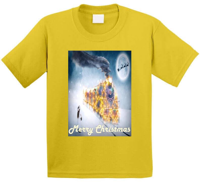 The Christmas Train - T-Shirt - Smiling Wombat