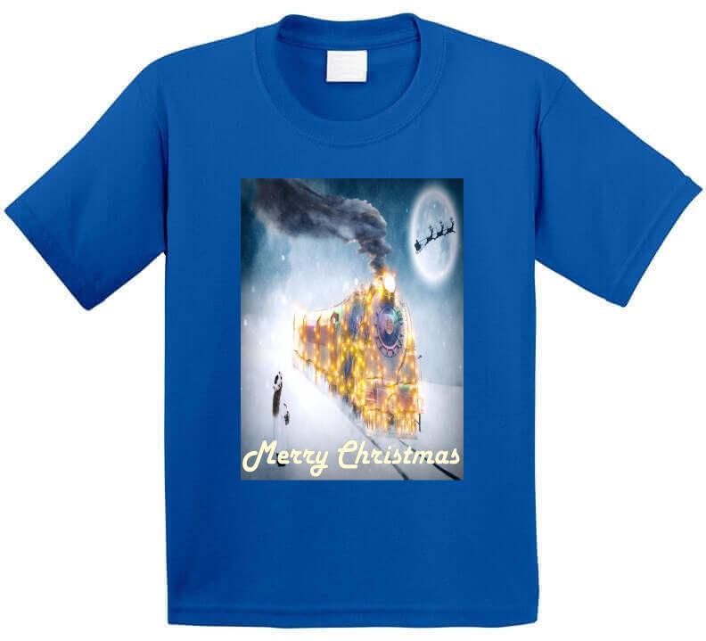 The Christmas Train - T-Shirt - Smiling Wombat