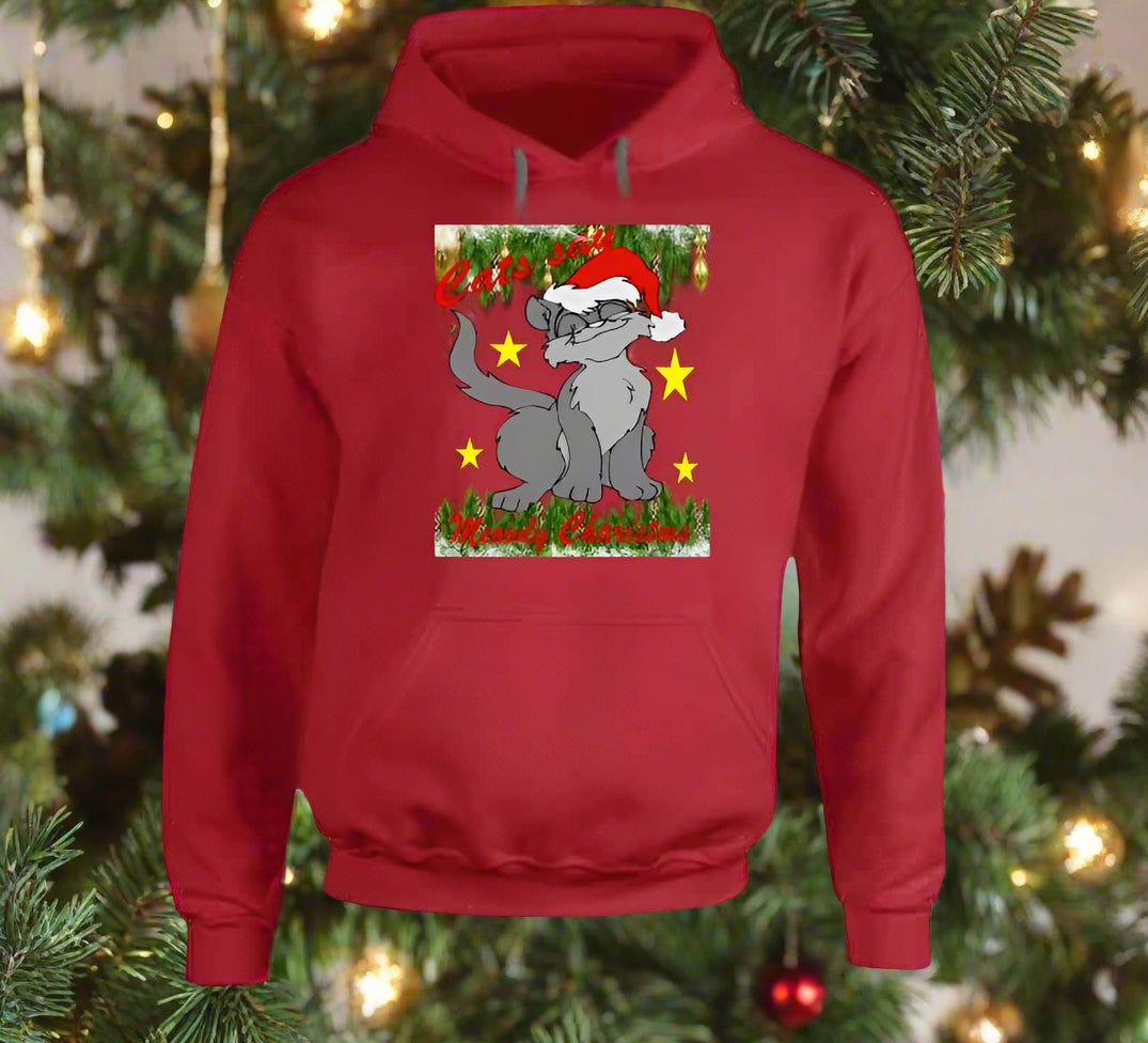 Meowly Christmas T-Shirt and Sweatshirt Collection - Smiling Wombat