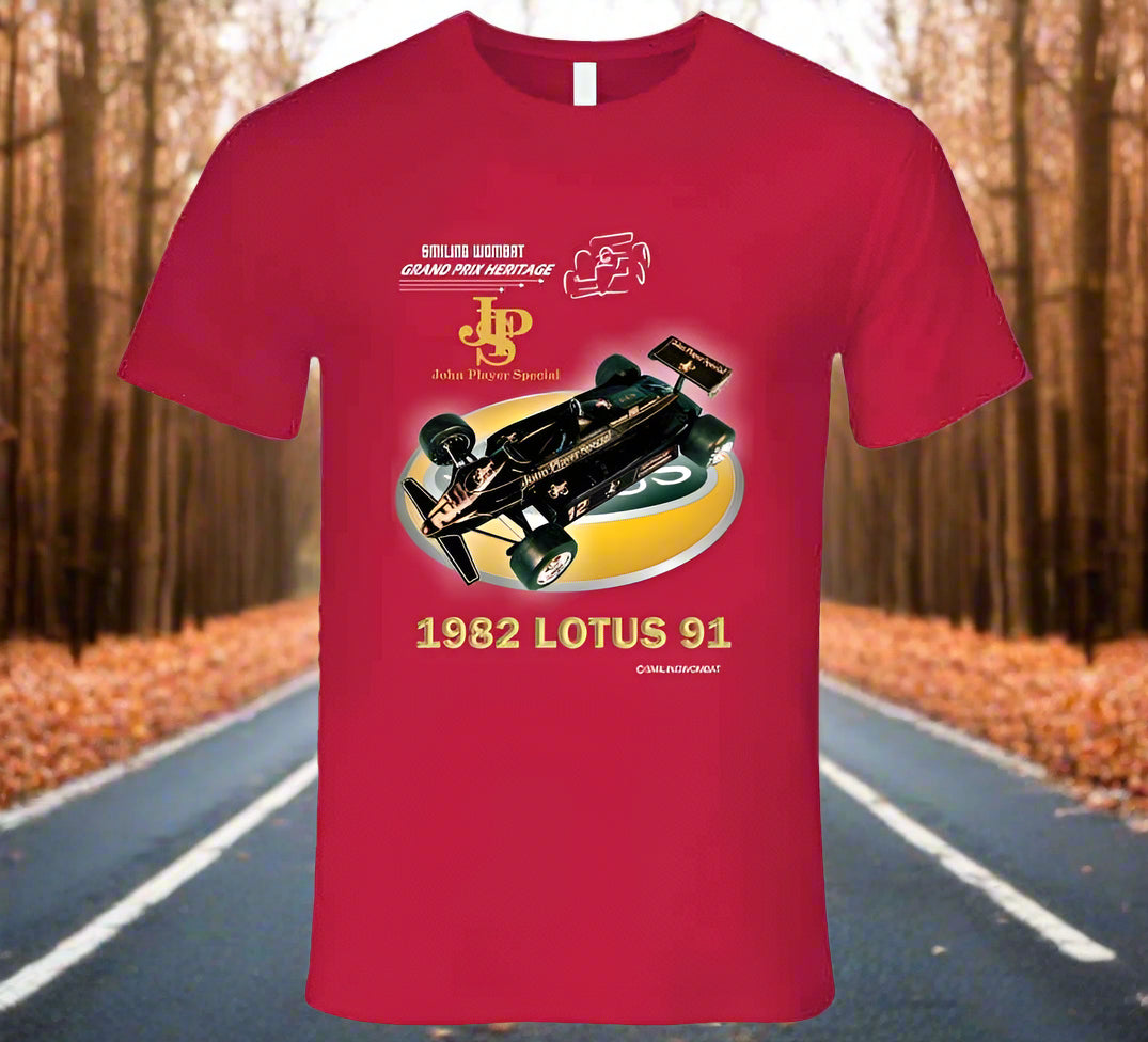 JPS Lotus 91 - T Shirts, Sweatshirts, and Hoodies - Smiling Wombat