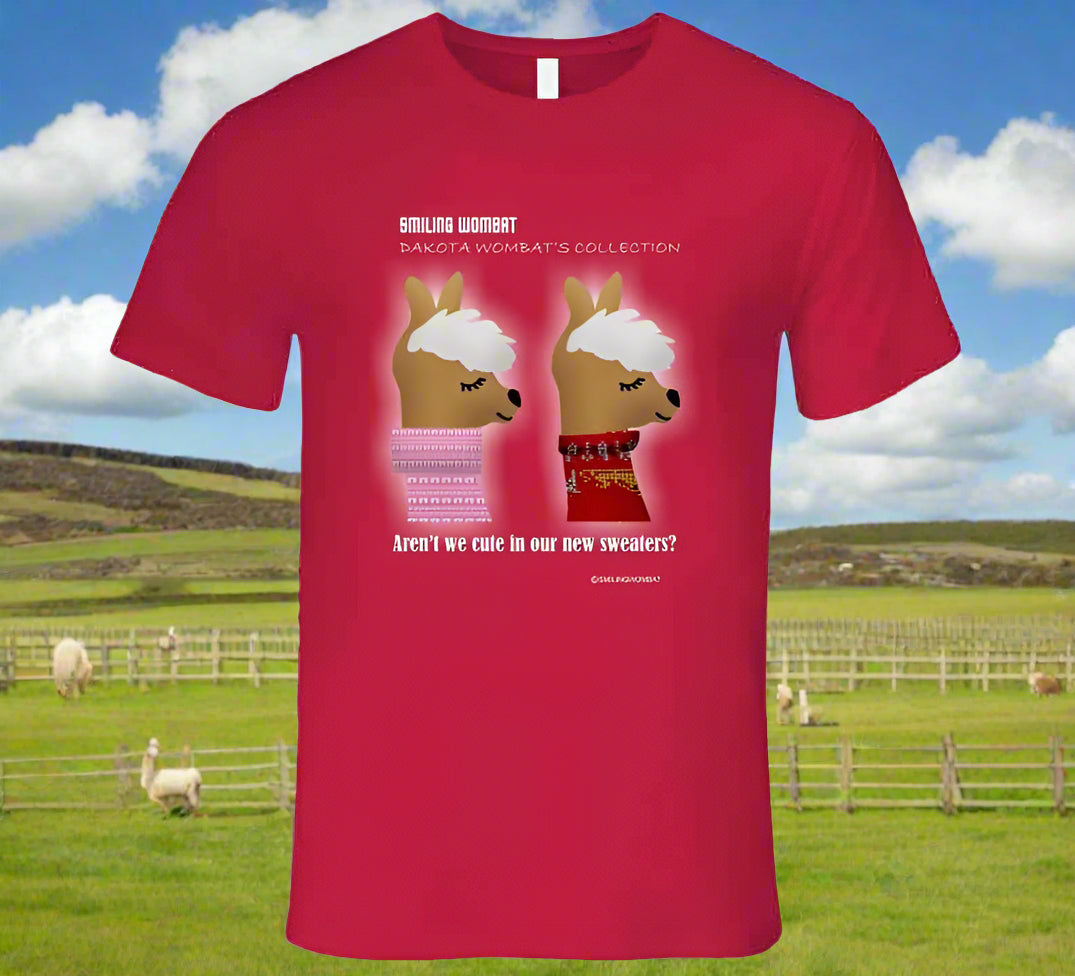 Llamas-Twin Llamas Chuck and Lenny - T-Shirt - Shopify