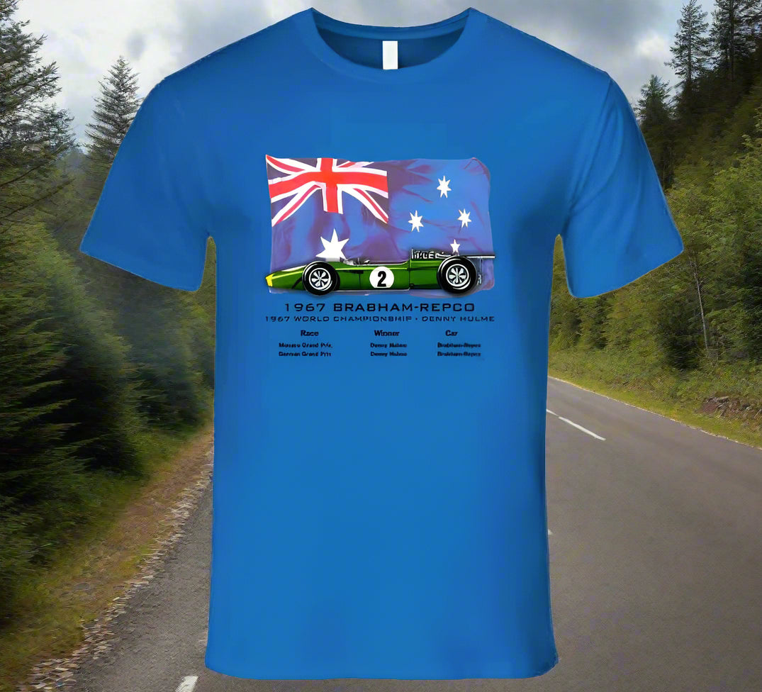 Brabham F1 1967 Grand Prix Champion Race Car T-Shirt - Shopify
