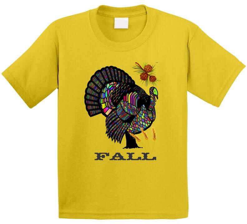 Colorful Turkey - Smiling Wombat "Fall" T-Shirt - Smiling Wombat