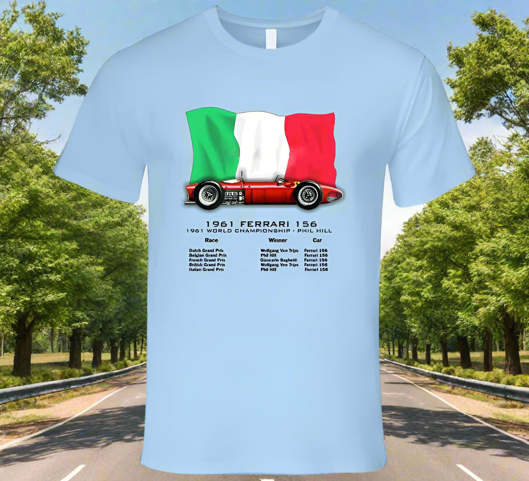 Ferrari 156 F1 Sharknose Grand Prix Winner T-Shirt - Shopify