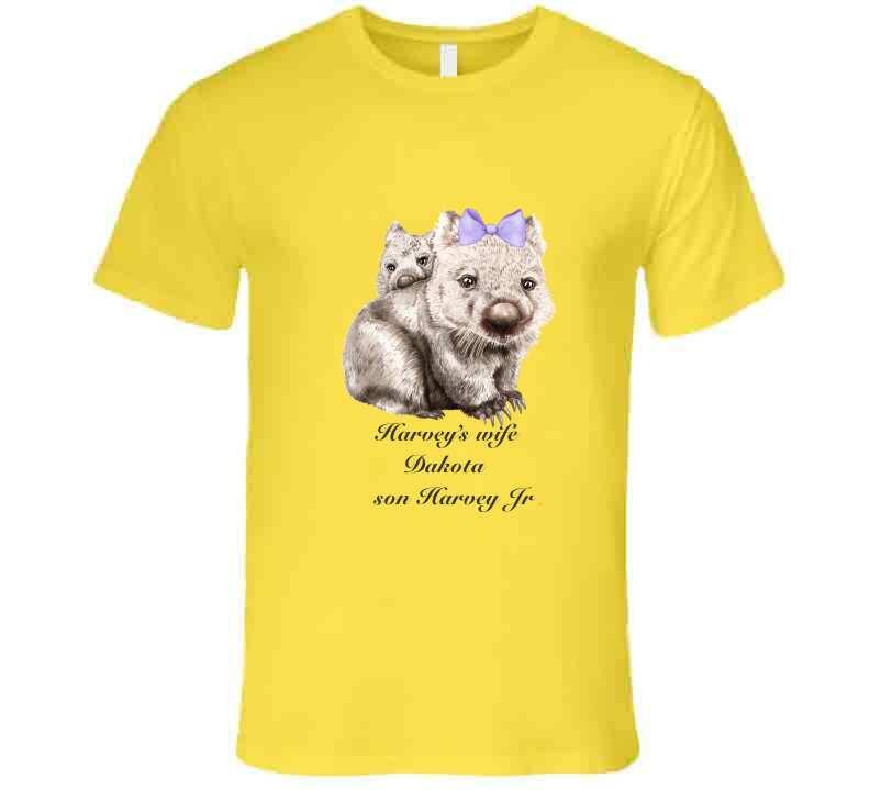 Mom and Son - T Shirt - Smiling Wombat