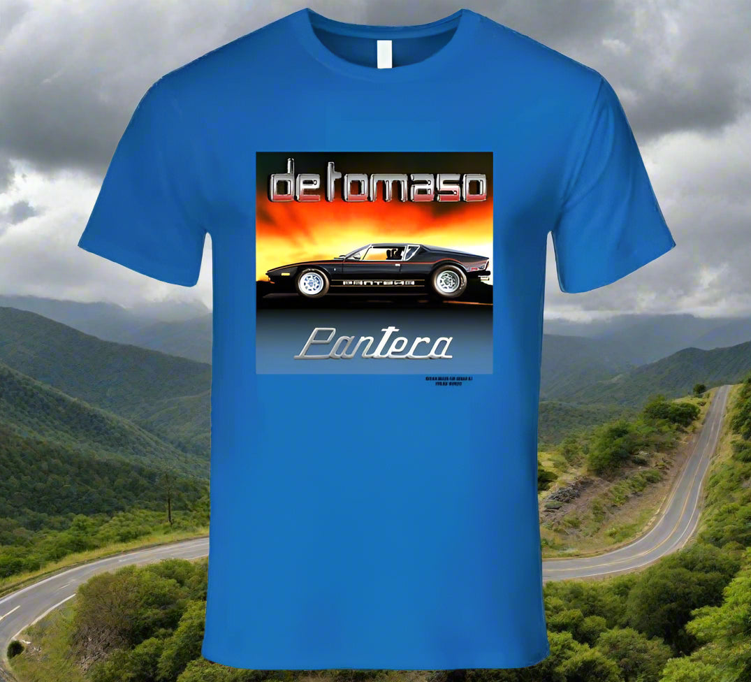 De Tomaso Pantera -Colorful T-Shirt Collection by Smiling Wombat - Shopify
