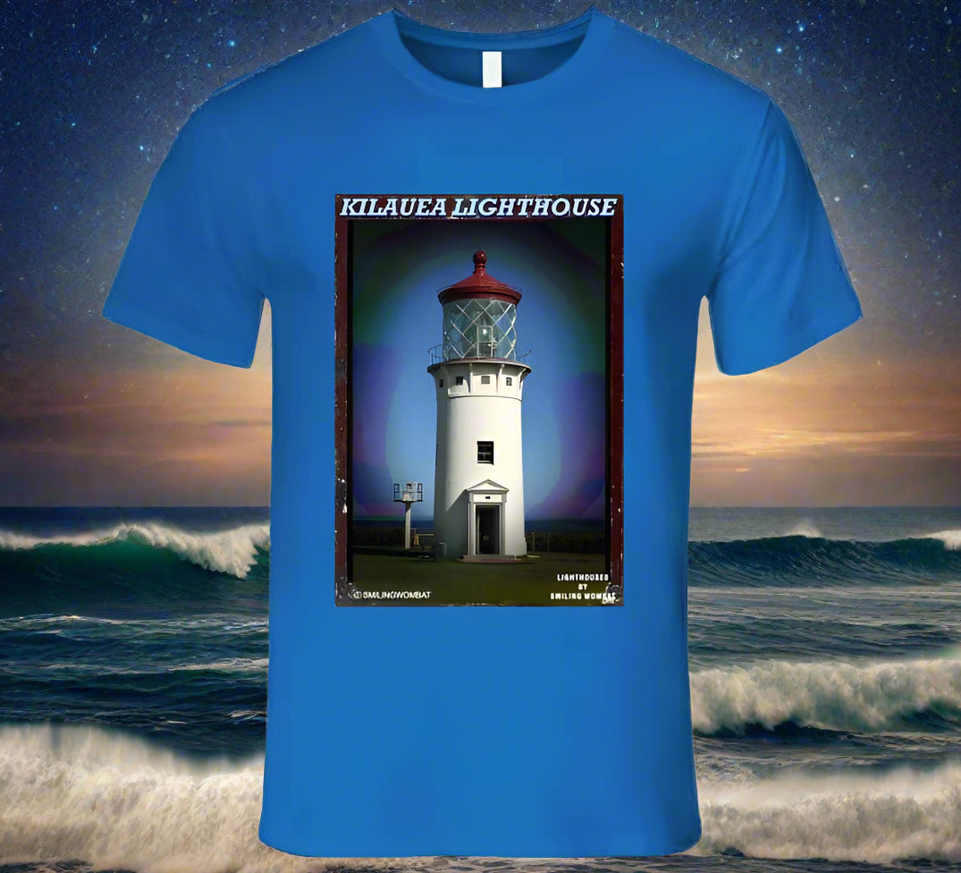 Kilauea Lighthouse T Shirt Collection - Smiling Wombat
