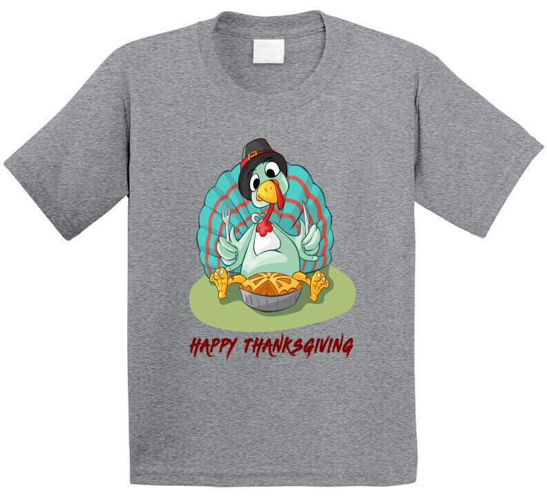 Happy Thanksgiving Funny - T-Shirt - Smiling Wombat