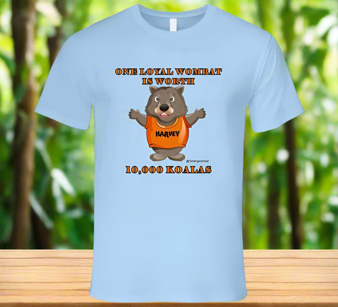 A Wombat -Wombats Are Very Loyal T-Shirt - Smiling Wombat