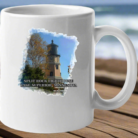 Split Rock Scenic Historic Lighthouse - Mug Collection - Smiling Wombat