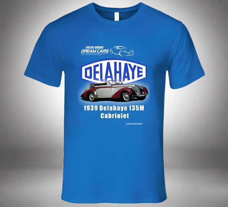 1939 Delahaye 139M - Classic Car Shirt Collection - Smiling Wombat