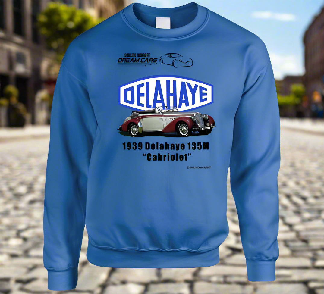 Delahaye 1939 - 139M "Cabriolet" Classic French Car - Shirts - Smiling Wombat