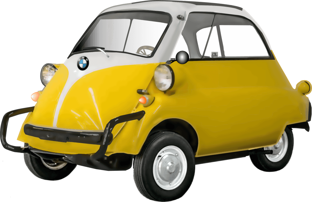 Micro Cars BMW Isetta - T-Shirt - Smiling Wombat