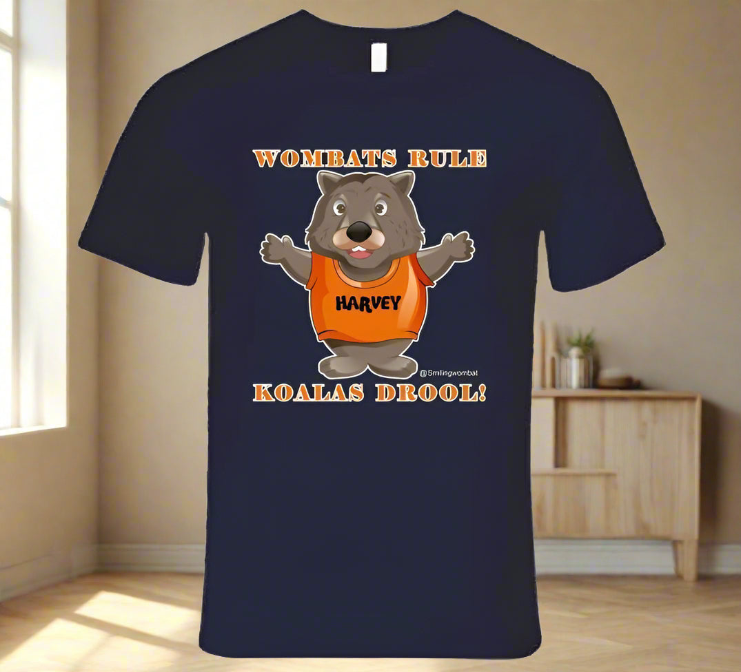 Wombat, Koala - Koalas Drool T Shirt - Smiling Wombat