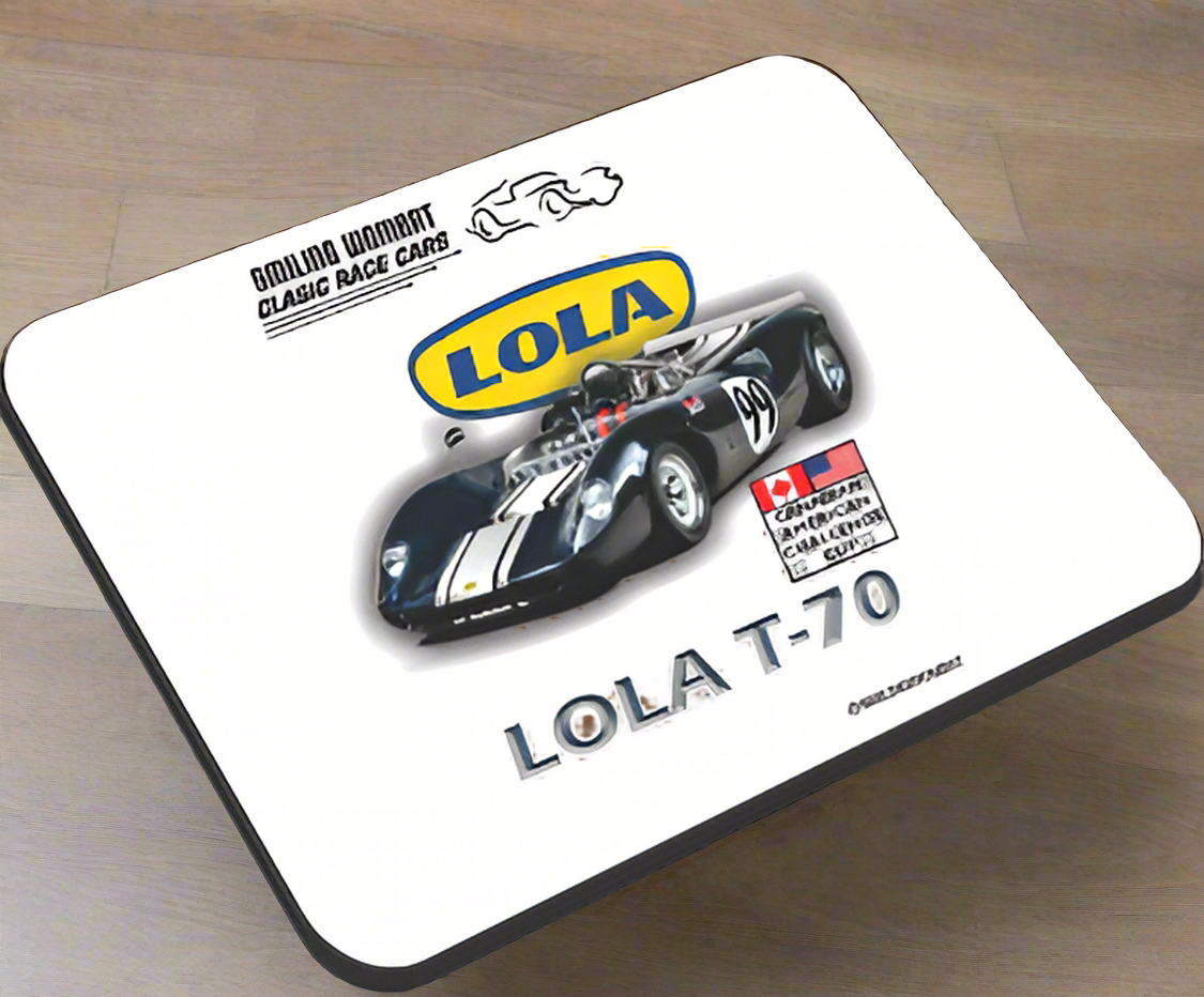 Lola T-70 Mouse Pad - Smiling Wombat