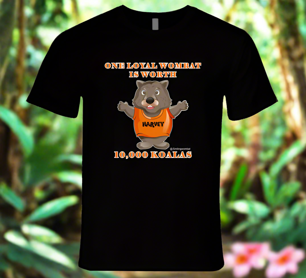 A Wombat -Wombats Are Very Loyal T-Shirt - Smiling Wombat