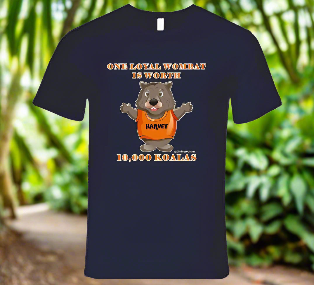A Wombat -Wombats Are Very Loyal T-Shirt - Smiling Wombat