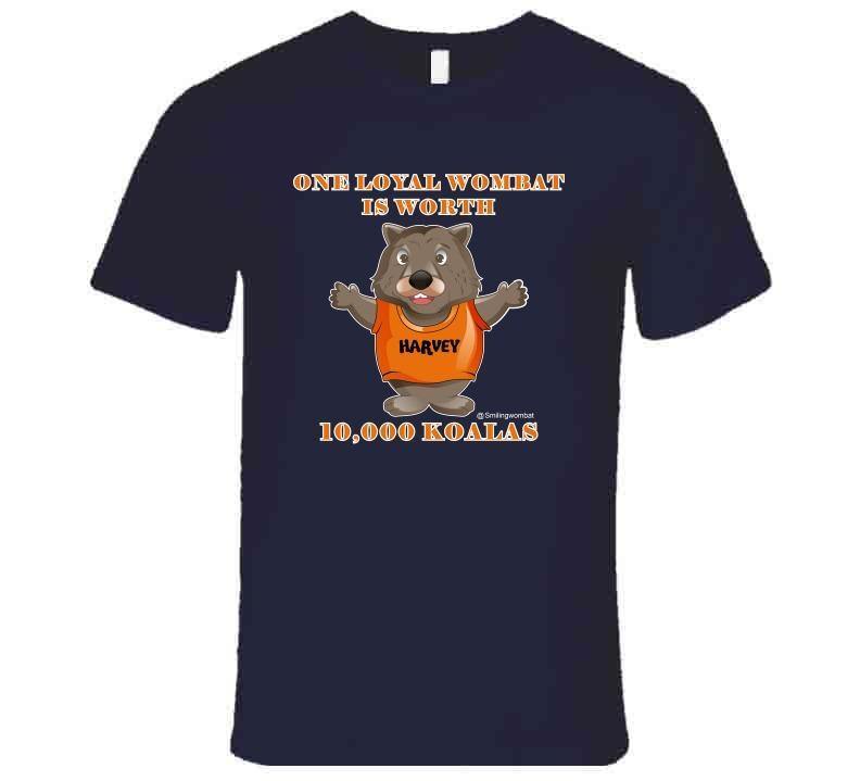 A Wombat -Wombats Are Very Loyal T-Shirt - Smiling Wombat