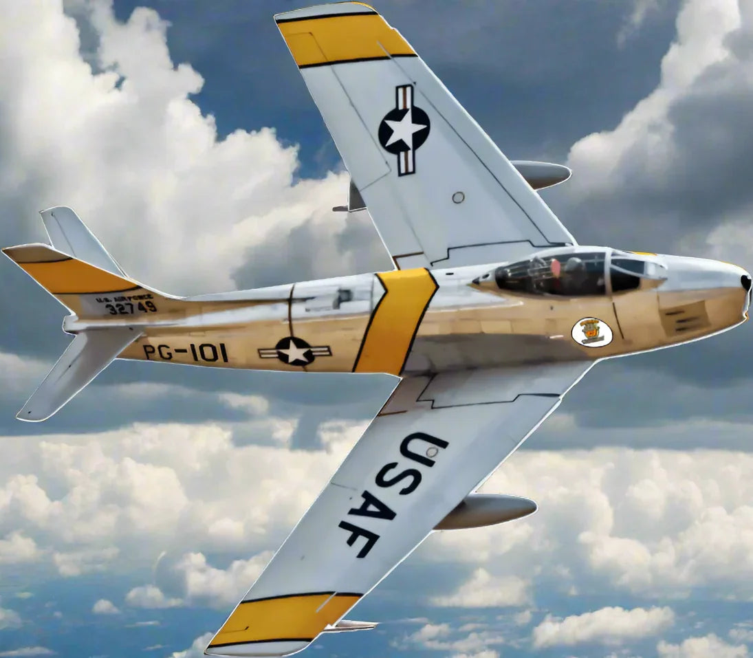 F86 Sabre Jet - Black/Navy T-Shirt - Shopify