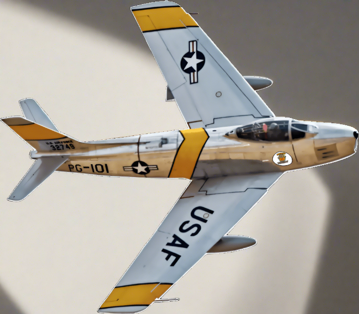 F 86 Fighter - Sabre Jet Ceramic Coffee Mug - Smiling Wombat