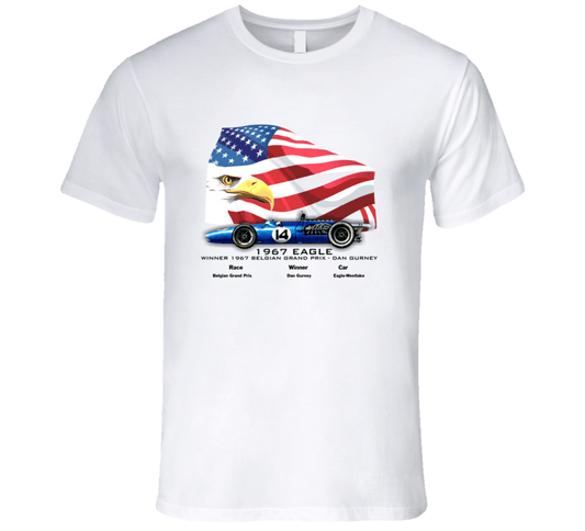 Gurney F1 Eagle-1967 Winner of Spa Grand Prix T-Shirt T-Shirt Smiling Wombat