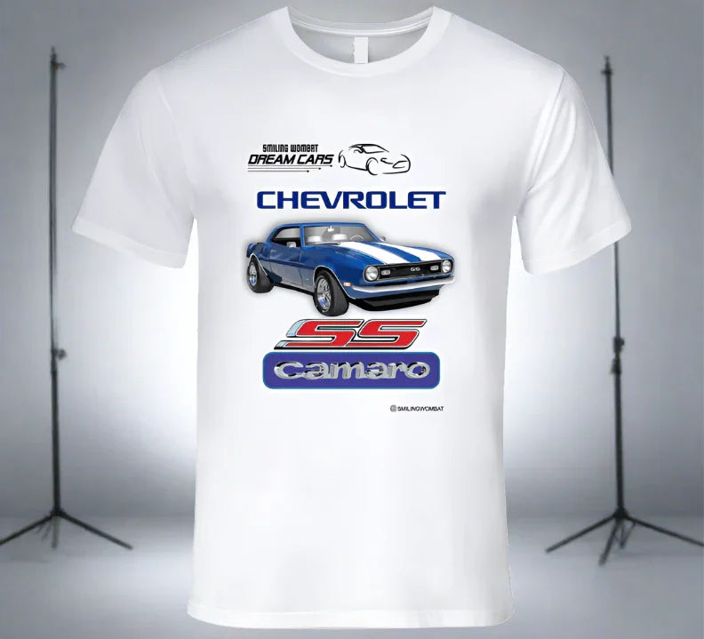 Camaro SS - Classic Chey Pony Car - Classic White T-Shirt Collection - Shopify
