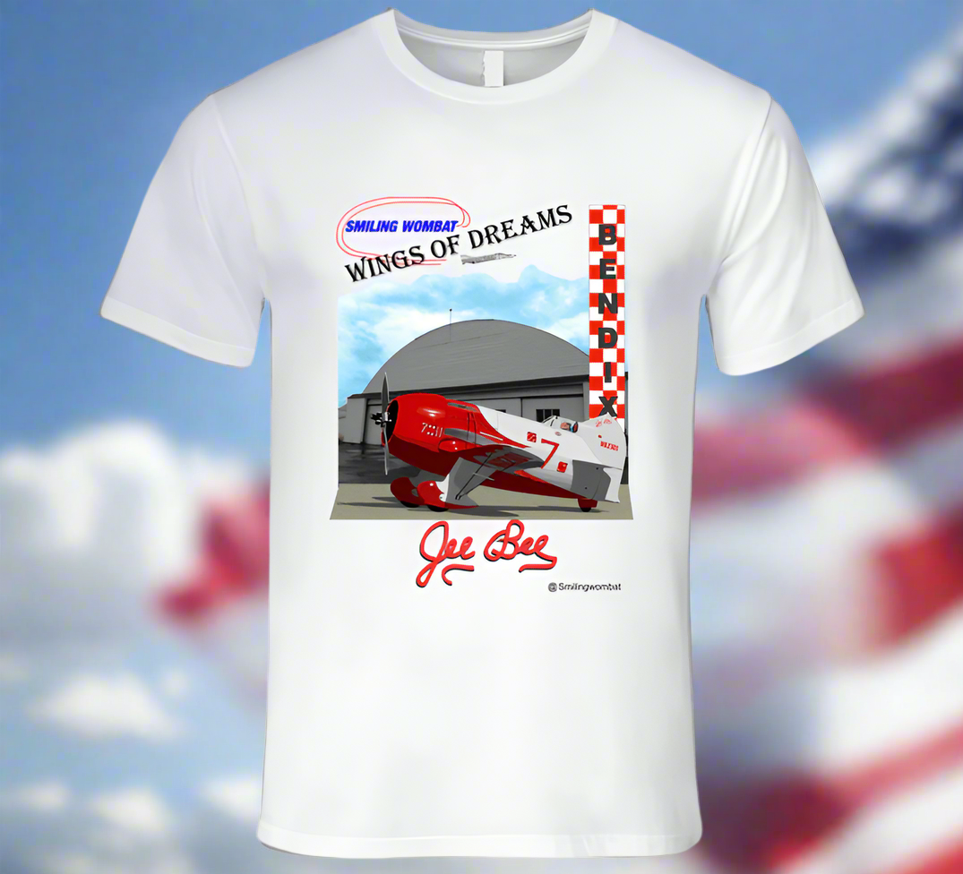 Bee Gee Air Racer - Super Sportster - Racing Plane - Shirts T-Shirt Smiling Wombat