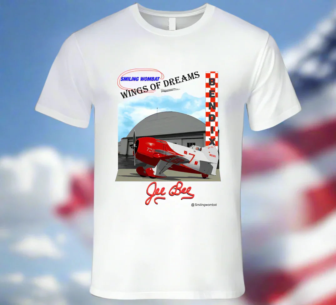 Bee Gee Air Racer - Super Sportster - Racing Plane - Shirts T-Shirt Smiling Wombat