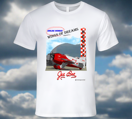 Gee Bee - Fabulous Super Sportsters Air Racers - Classic White T Shirts - Smiling Wombat