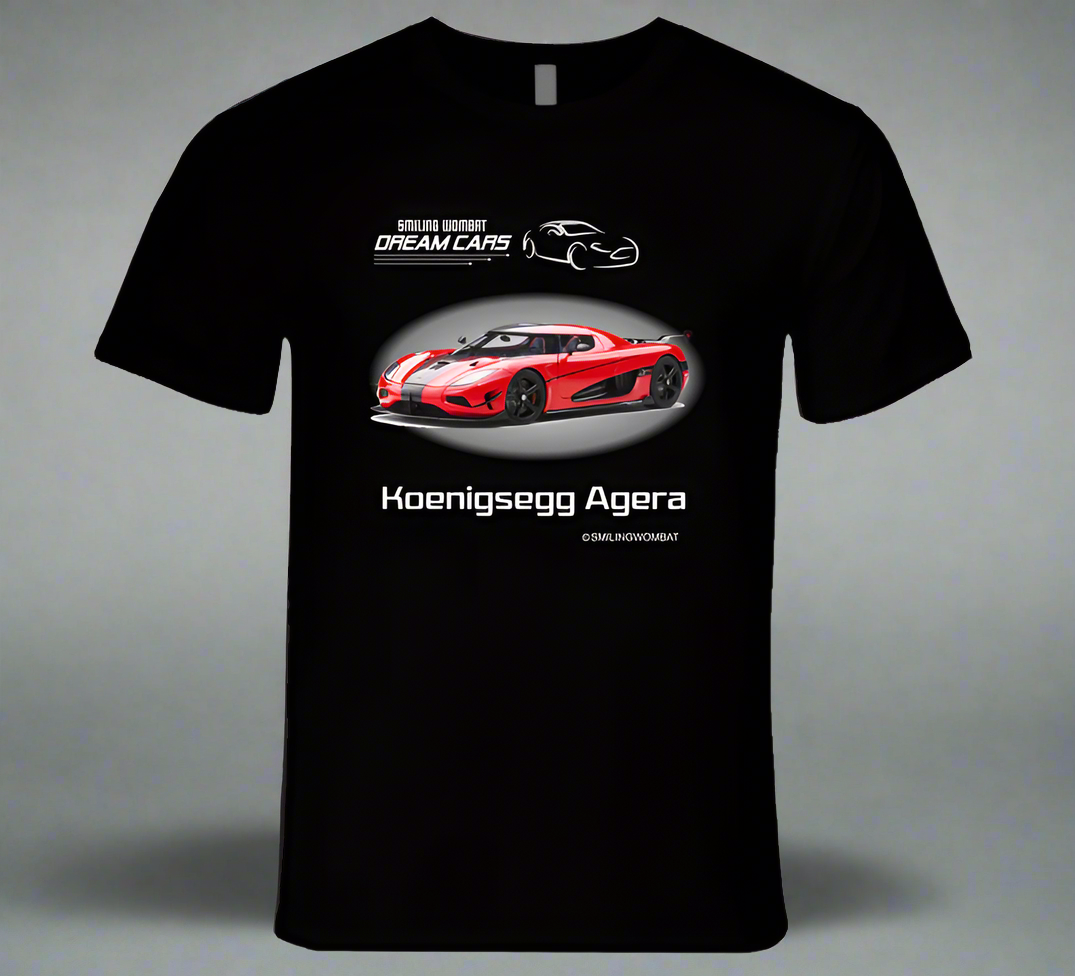 New Agera Dark  Design T Shirt T-Shirt Smiling Wombat