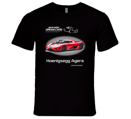 New Agera Dark  Design T Shirt T-Shirt Smiling Wombat