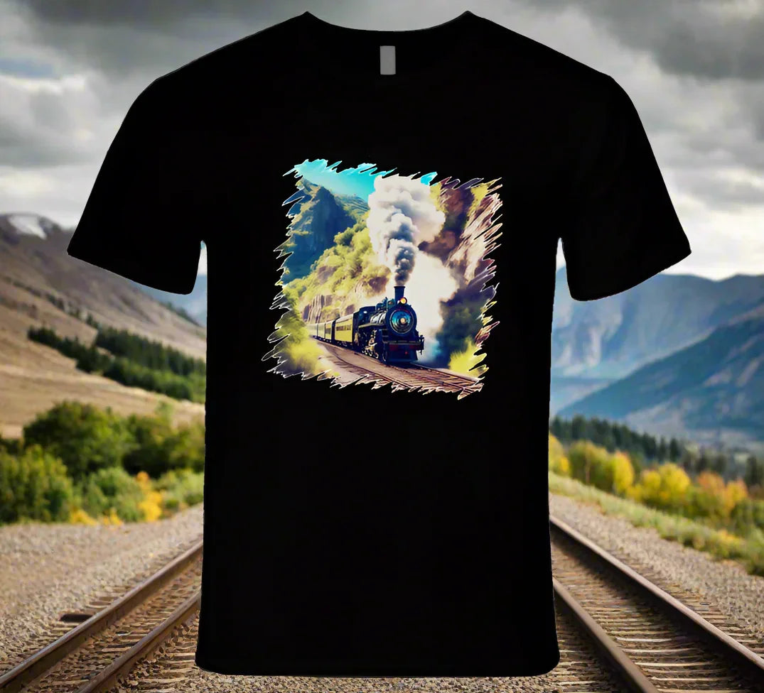Mountain Train taking travelers home - Shirt Collection - Shopify