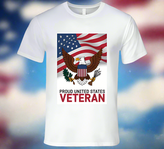 Proud Us Veteran T Shirt