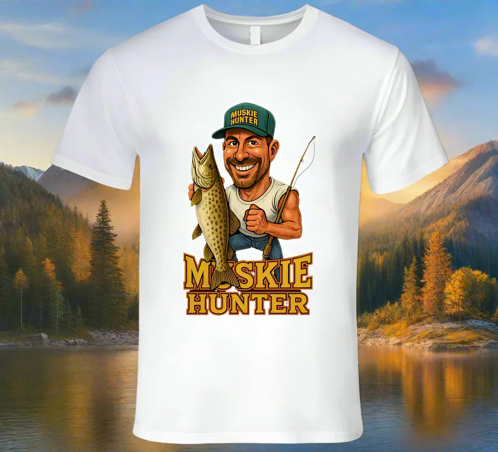 Muskie Hunter Vintage Retro Caricature Shirt Collection - Shopify