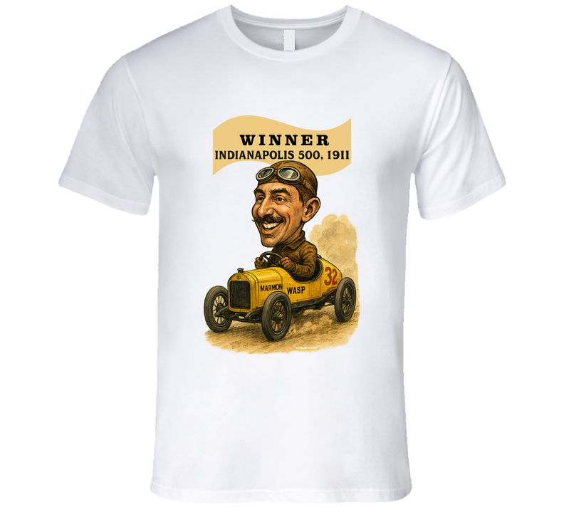  “Illustration of Marmon Wasp race car – 1911 Indy 500 winner”
