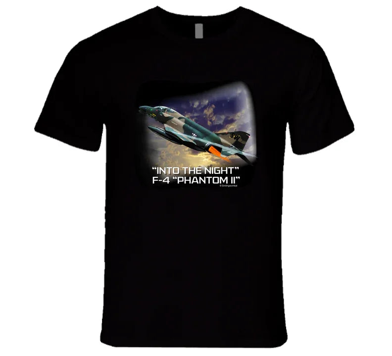 “F-4 Phantom II night flight graphic T-shirt”
