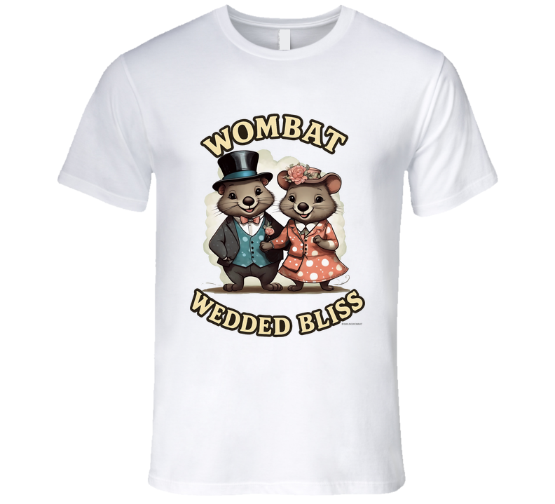 - “Funny wombat wedding t-shirt – Smiling Wombat collection”
