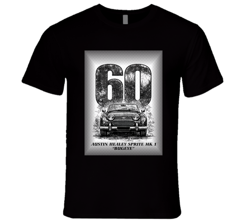 “1960 Austin Healey Bugeye Sprite graphic T‑shirt – Smiling Wombat”